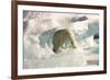 Polar Bear on Floating Ice, Davis Strait, Labrador See, Labrador, Canada, North America-Gabrielle and Michel Therin-Weise-Framed Photographic Print