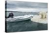 Polar Bear on Hudson Bay Pack Ice, Nunavut, Canada-Paul Souders-Stretched Canvas
