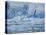 Polar Bear on Ice at Monaco Glacier-Hans Strand-Stretched Canvas