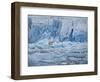 Polar Bear on Ice at Monaco Glacier-Hans Strand-Framed Photographic Print