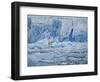 Polar Bear on Ice at Monaco Glacier-Hans Strand-Framed Photographic Print