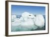 Polar Bear on Iceberg, Hudson Bay, Nunavut, Canada-Paul Souders-Framed Photographic Print