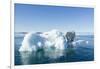 Polar Bear on Iceberg, Hudson Bay, Nunavut, Canada-Paul Souders-Framed Photographic Print