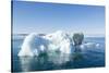 Polar Bear on Iceberg, Hudson Bay, Nunavut, Canada-Paul Souders-Stretched Canvas