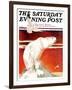 "Polar Bear on Iceberg," Saturday Evening Post Cover, January 14, 1933-Jack Murray-Framed Giclee Print