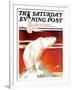 "Polar Bear on Iceberg," Saturday Evening Post Cover, January 14, 1933-Jack Murray-Framed Giclee Print