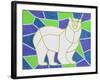 Polar Bear on Stained Glass-Pat Scott-Framed Giclee Print