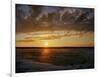 Polar Bear on the Tundra at Sunset-Howard Ruby-Framed Photographic Print