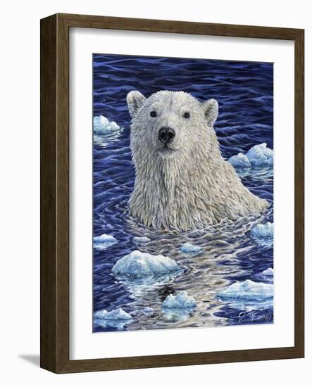 Polar Bear Painting-Jeff Tift-Framed Giclee Print