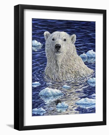 Polar Bear Painting-Jeff Tift-Framed Giclee Print