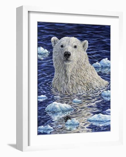 Polar Bear Painting-Jeff Tift-Framed Giclee Print