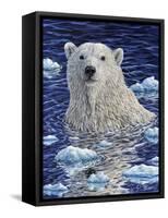 Polar Bear Painting-Jeff Tift-Framed Stretched Canvas