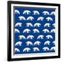 Polar Bear Repeated-null-Framed Giclee Print