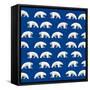 Polar Bear Repeated-null-Framed Stretched Canvas