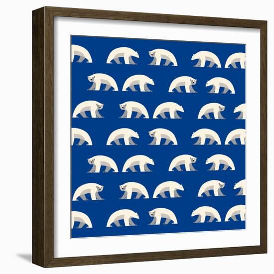 Polar Bear Repeated-null-Framed Giclee Print