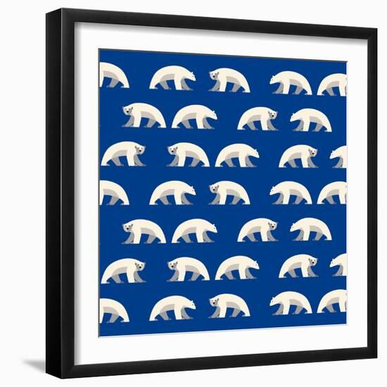Polar Bear Repeated-null-Framed Giclee Print