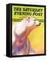 "Polar Bear," Saturday Evening Post Cover, February 1, 1936-Jack Murray-Framed Stretched Canvas
