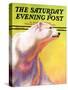 "Polar Bear," Saturday Evening Post Cover, February 1, 1936-Jack Murray-Stretched Canvas