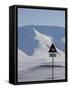 Polar Bear Sign, Longyearbyen, Svalbard, Spitzbergen, Arctic, Norway, Scandinavia, Europe-Milse Thorsten-Framed Stretched Canvas