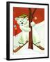 Polar Bear Skis - Jack & Jill-Becky Krehbiel-Framed Giclee Print