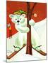 Polar Bear Skis - Jack & Jill-Becky Krehbiel-Mounted Giclee Print