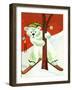 Polar Bear Skis - Jack & Jill-Becky Krehbiel-Framed Giclee Print