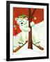 Polar Bear Skis - Jack & Jill-Becky Krehbiel-Framed Giclee Print