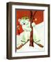 Polar Bear Skis - Jack & Jill-Becky Krehbiel-Framed Premium Giclee Print