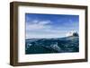 Polar Bear Swimming by Harbour Islands, Nunavut, Canada-Paul Souders-Framed Photographic Print