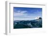 Polar Bear Swimming by Harbour Islands, Nunavut, Canada-Paul Souders-Framed Photographic Print