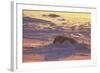 Polar Bear (Thalarctus maritimus) Lying in snow, sunrise-Terry Andrewartha-Framed Photographic Print