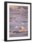 Polar Bear (Ursus maritimus) adult, sleeping on icefloe at sunset, Erik Eriksenstretet, Svalbard-Bernd Rohrschneider-Framed Photographic Print