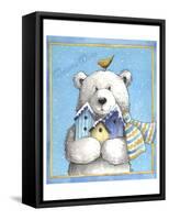 Polar Bear Welcome-Melinda Hipsher-Framed Stretched Canvas