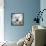 Polar Bear-James Grey-Framed Stretched Canvas displayed on a wall