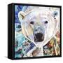 Polar Bear-James Grey-Framed Stretched Canvas