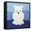 Polar Bear-Betz White-Framed Stretched Canvas