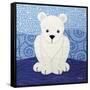 Polar Bear-Betz White-Framed Stretched Canvas