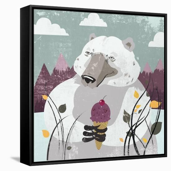 Polar Bear-Anna Polanski-Framed Stretched Canvas