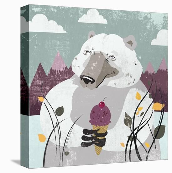 Polar Bear-Anna Polanski-Stretched Canvas