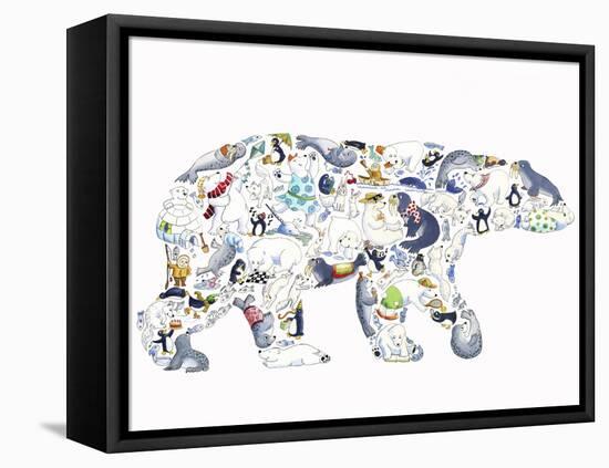 Polar Bear-Louise Tate-Framed Stretched Canvas