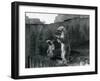 Polar Bears 'Sam' and 'Barbara' Stand on their Hind Legs Looking Out of their Enclosure at London Z-Frederick William Bond-Framed Photographic Print