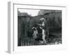 Polar Bears 'Sam' and 'Barbara' Stand on their Hind Legs Looking Out of their Enclosure at London Z-Frederick William Bond-Framed Photographic Print