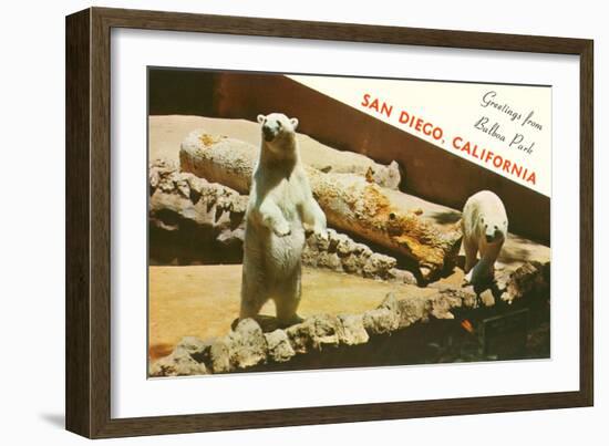 Polar Bears, San Diego Zoo-null-Framed Art Print