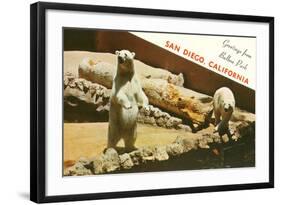 Polar Bears, San Diego Zoo-null-Framed Art Print