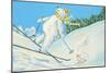 Polar Bears Skiing-David Cooke-Mounted Giclee Print