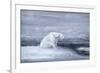 Polar Bears Watching for Seals at an Ice Hole, C1867-1910-John Macallan Swan-Framed Giclee Print