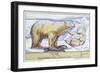 Polar Bears-null-Framed Art Print