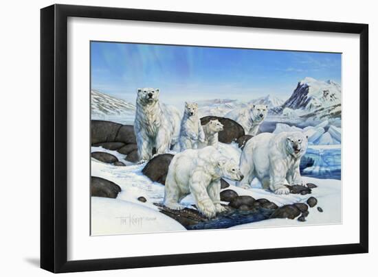 Polar Bears-Tim Knepp-Framed Giclee Print