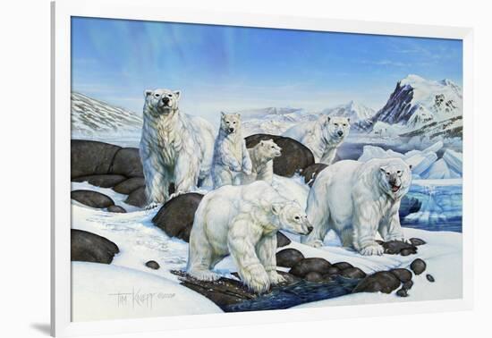 Polar Bears-Tim Knepp-Framed Giclee Print