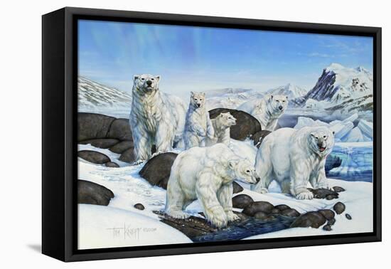 Polar Bears-Tim Knepp-Framed Stretched Canvas